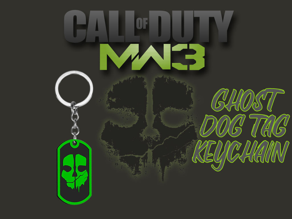 CoD: Ghost  Dog tag Keychain