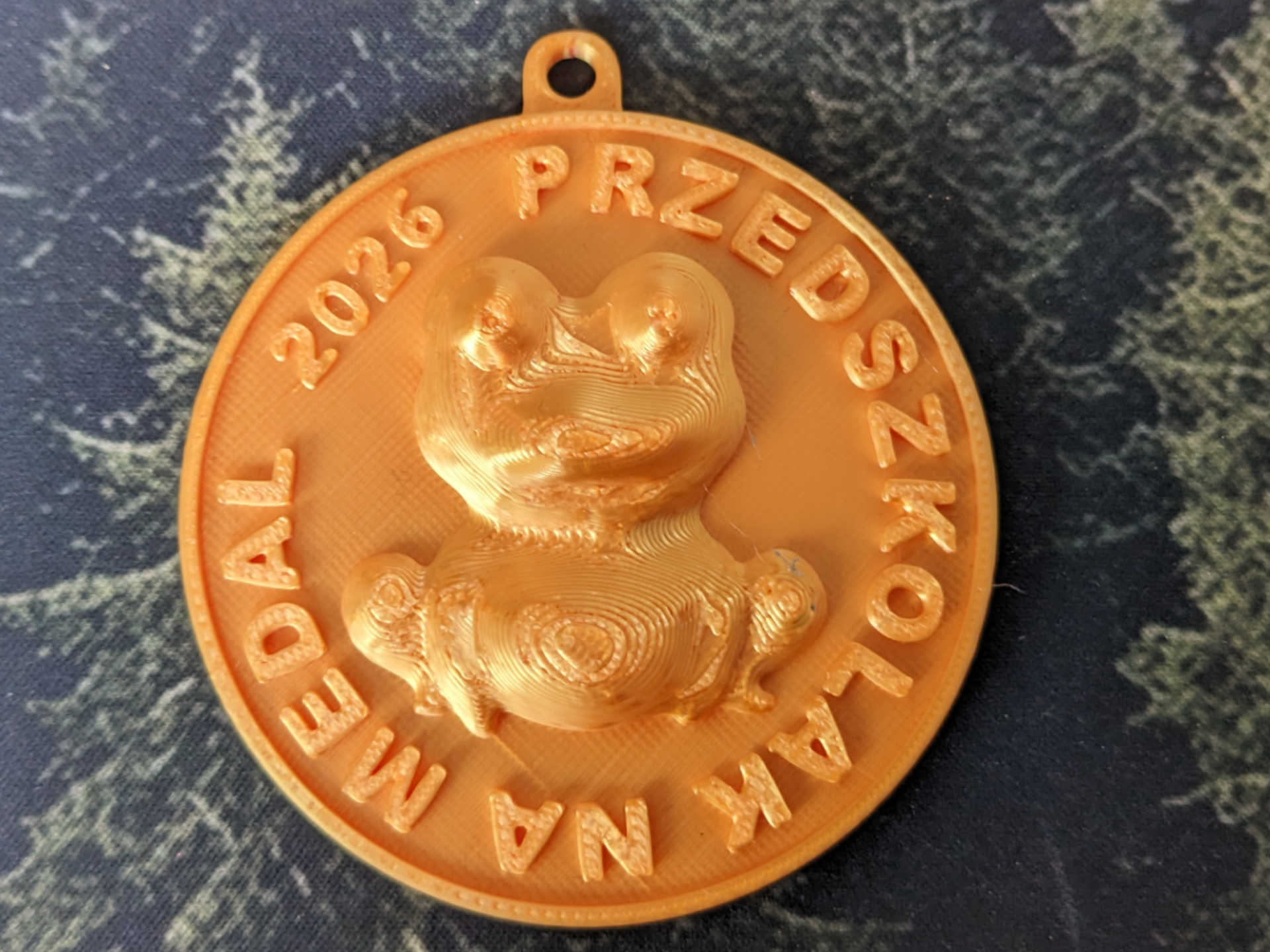 kindergartener's medal- editable date