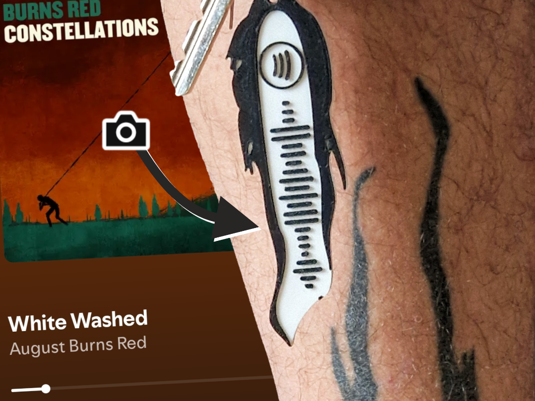 August Burns Red - White Washed Spotify Keychain