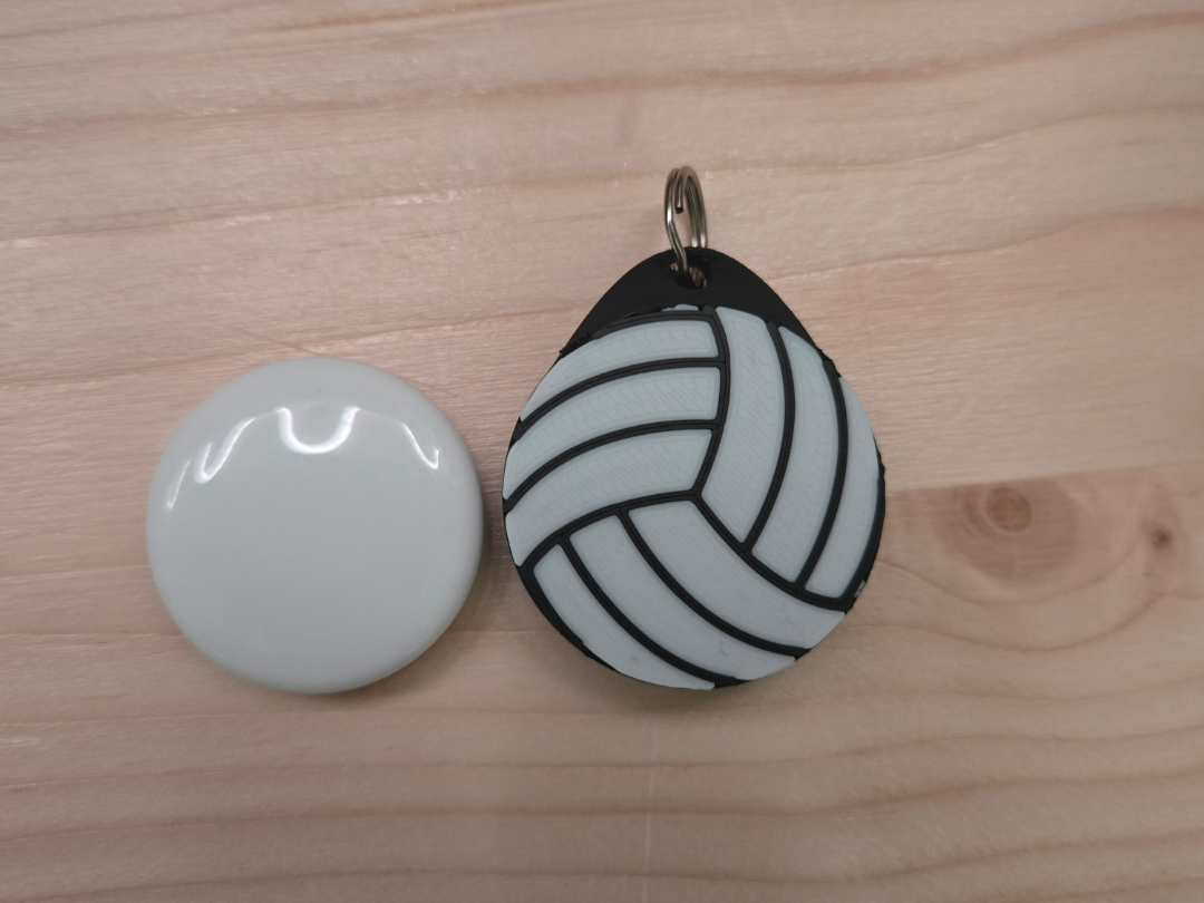 Volleyball airtag keychain