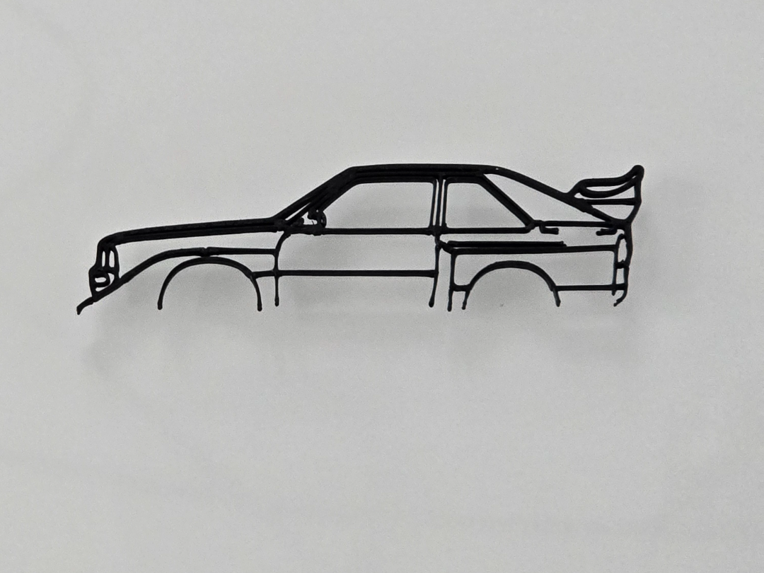 Modello Audi S1 Silhouette Wall Design Minimal art