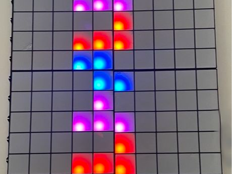 Modular Tetris Pixel Grid – Neopixel + ESP32C3 BLE