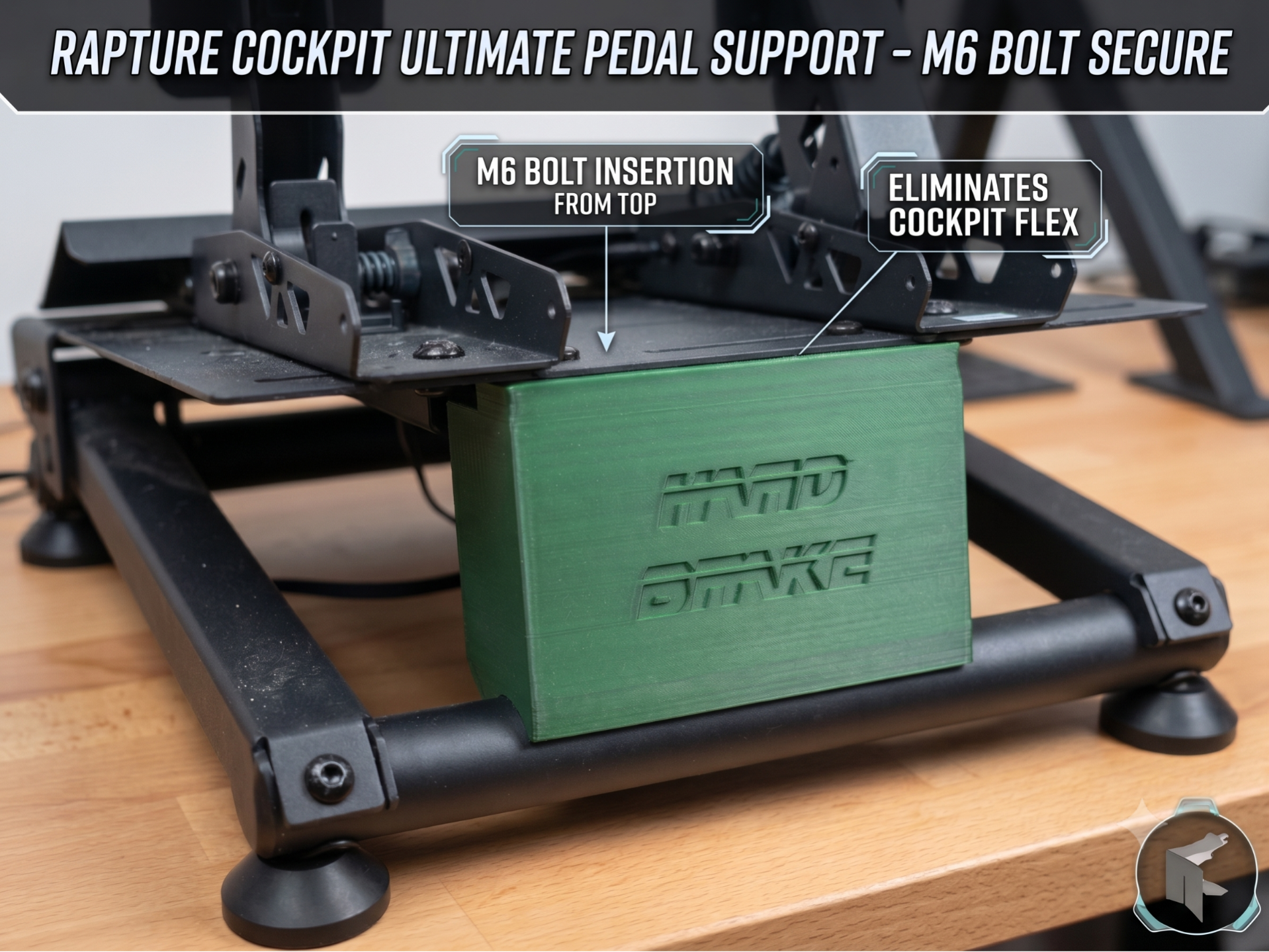 Rapture Sim Racing Pedal Support Block