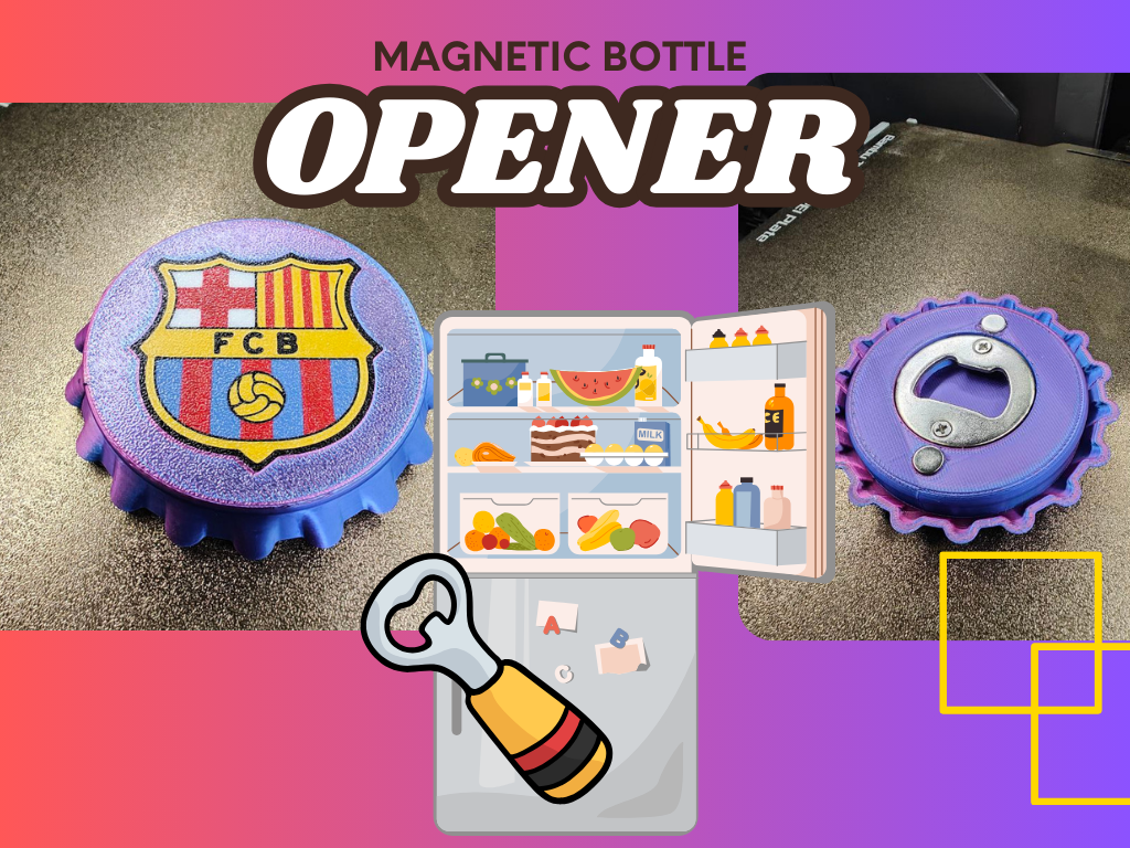 Abridor de Botellas Magnético FC Barcelona