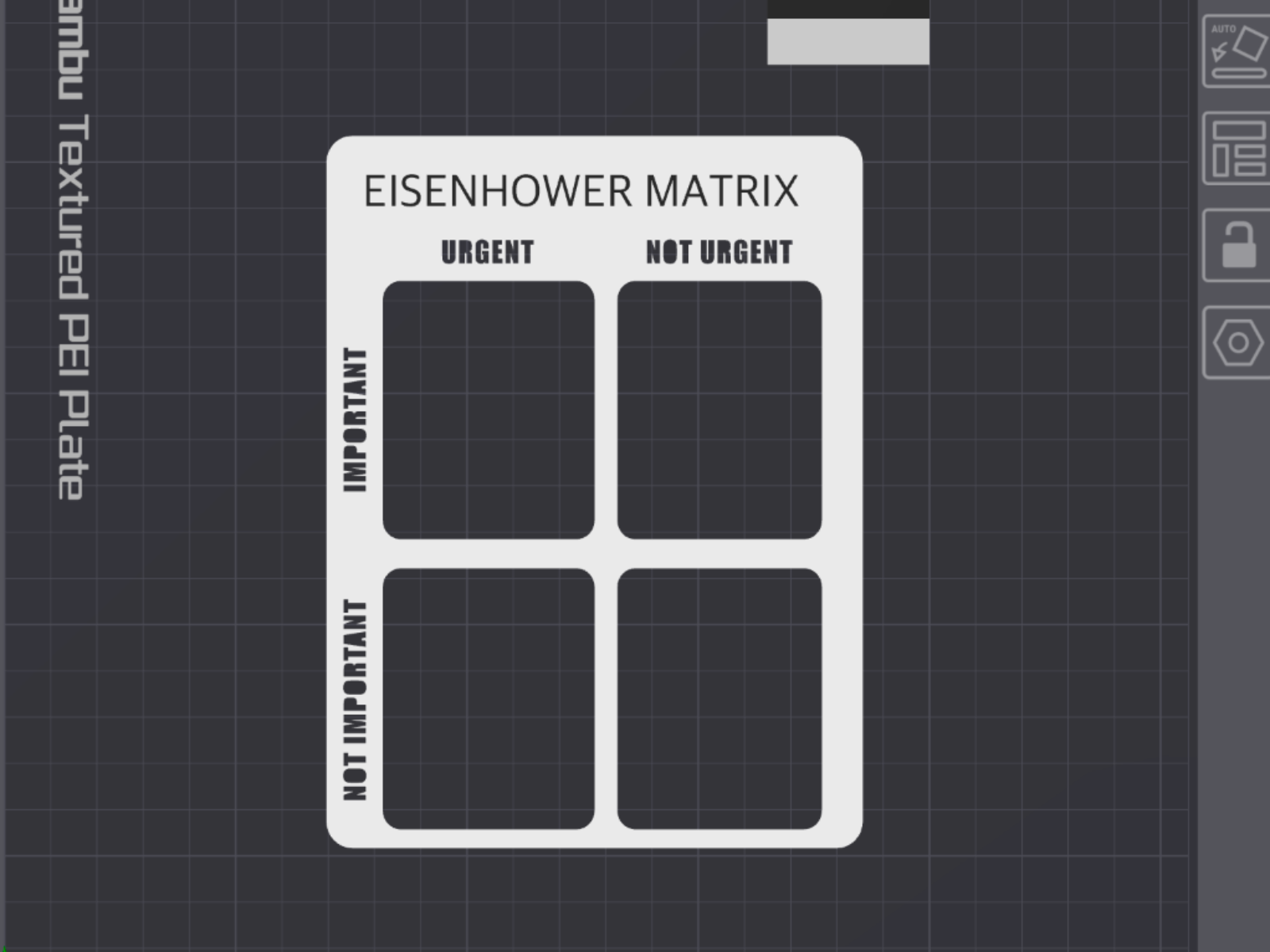 Eisenhower Matrix template for bullet journal