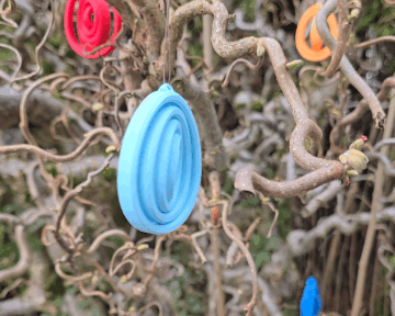 Fidget spinning Egg Tree Decoration - Happy Easter