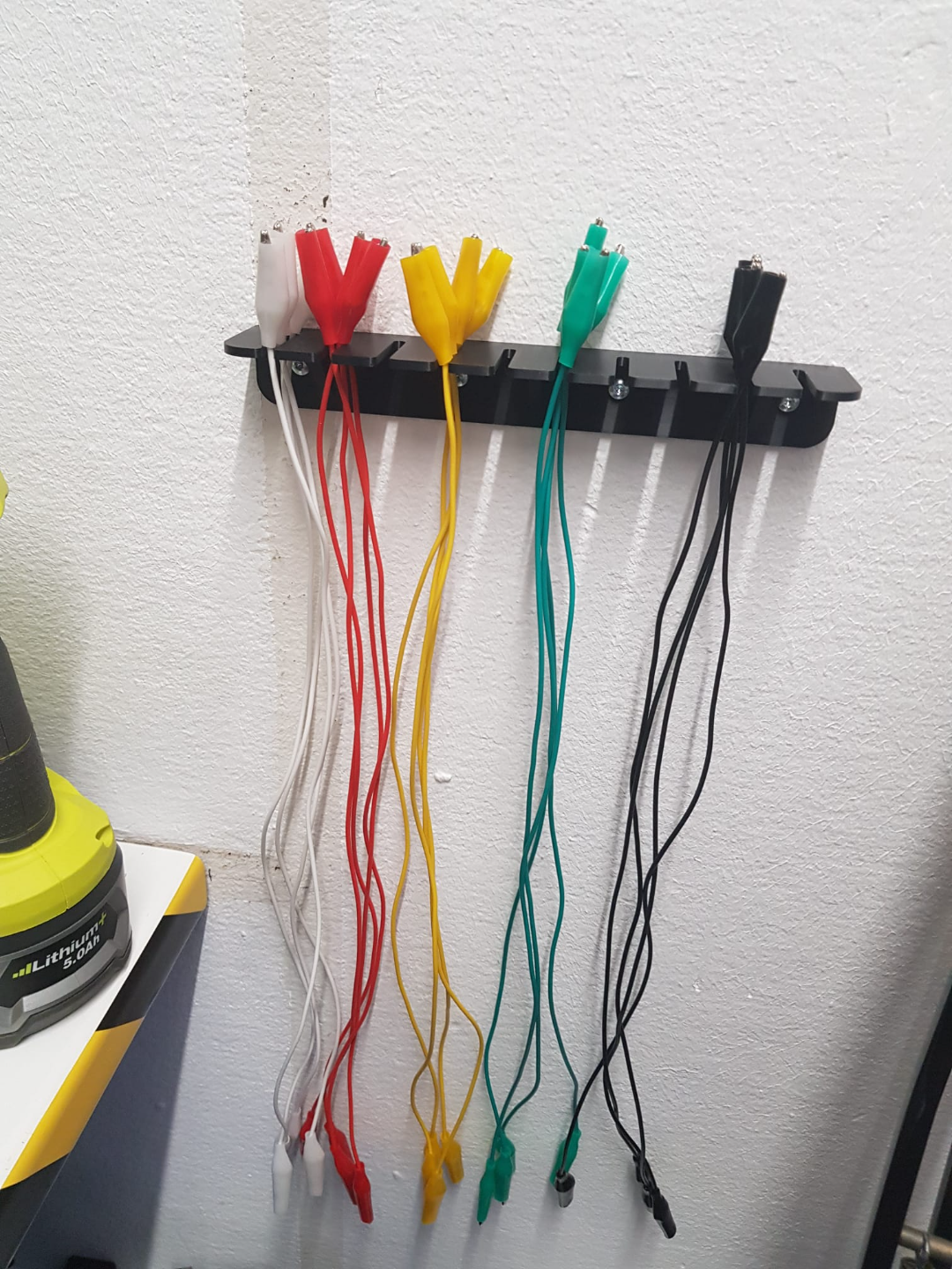 Holder for Alligator Clips and Test Leads