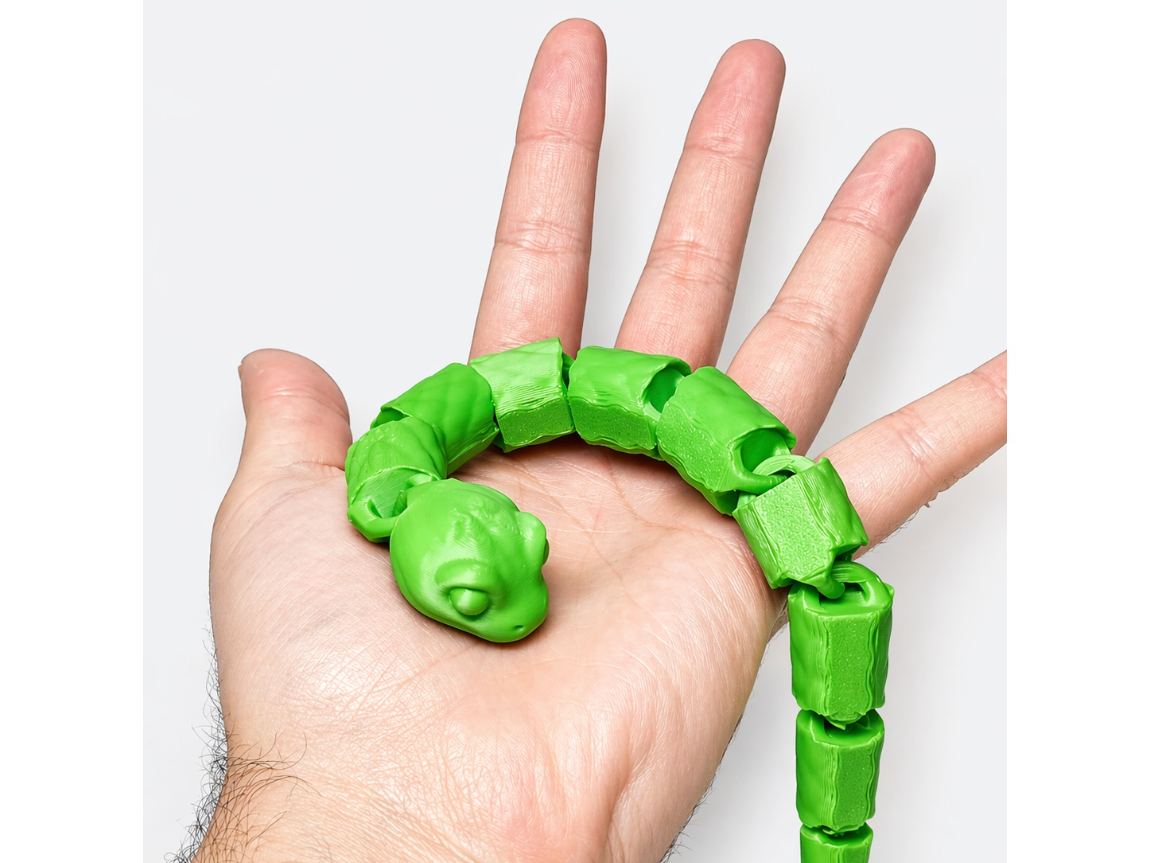 flexi snake - serpiente flexible - print in place