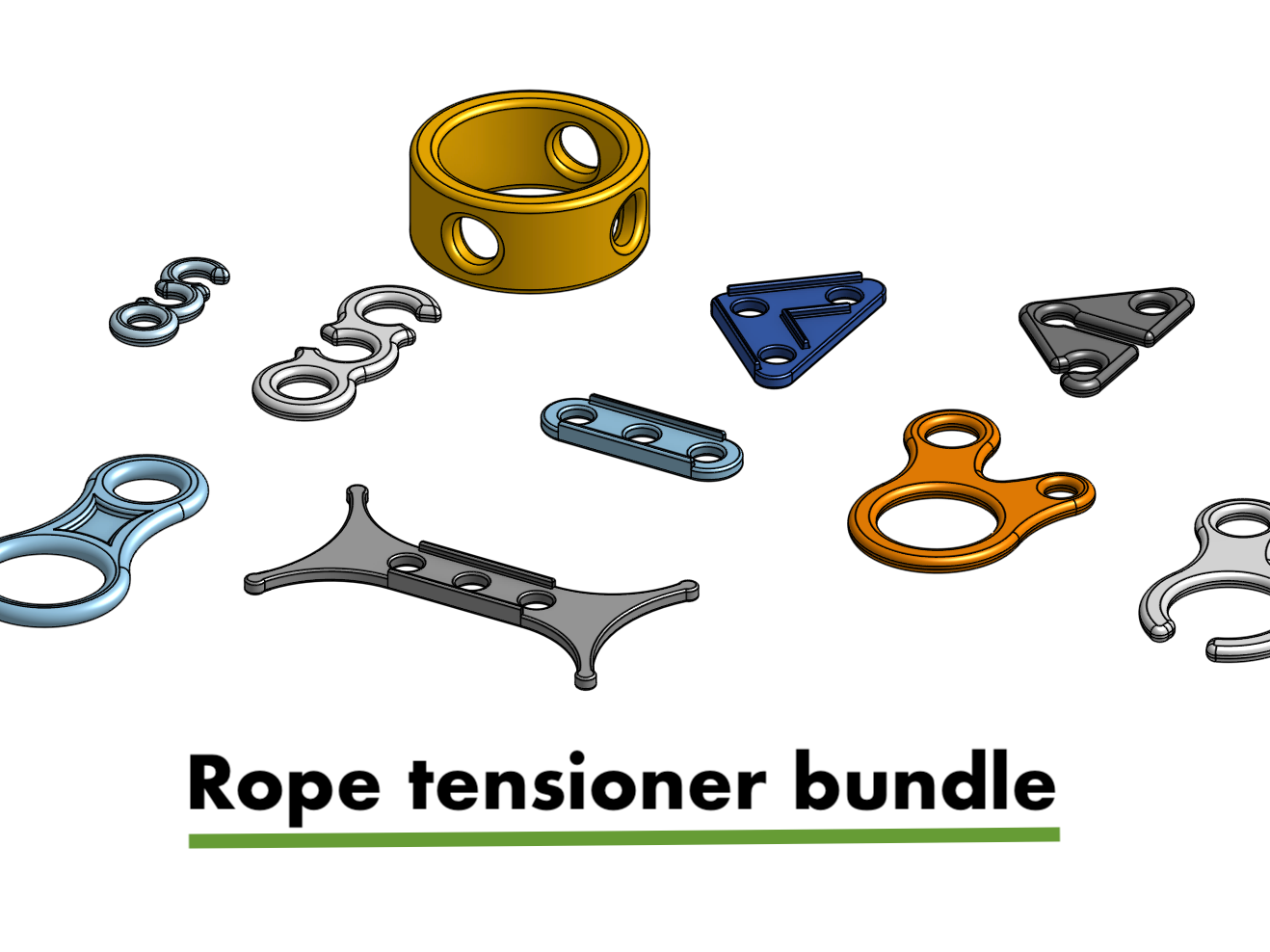Rope tensioner bundle