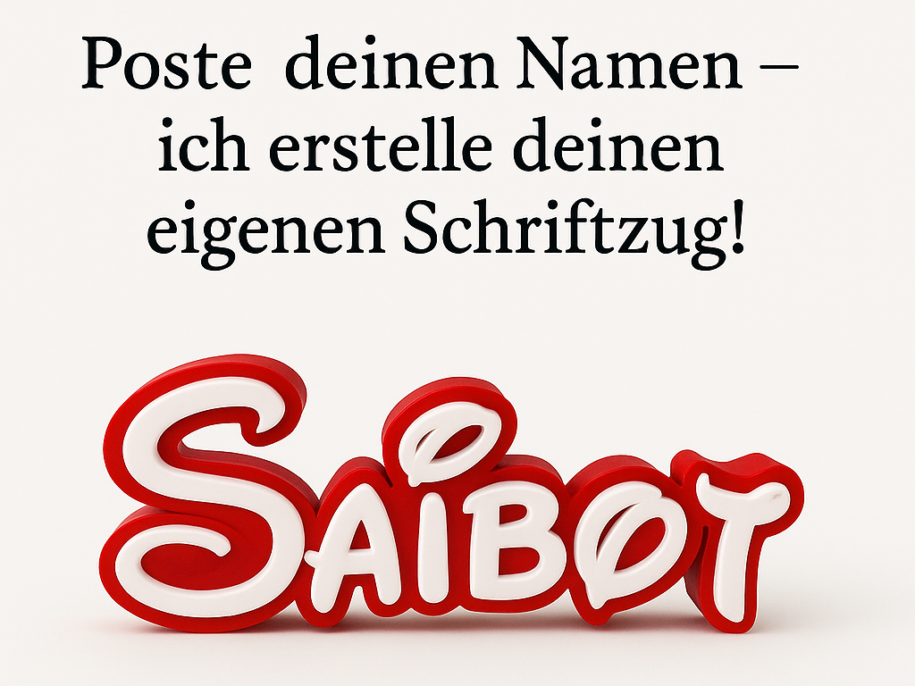 Namensschriftzug im Disney-Stil-dein eigener Name