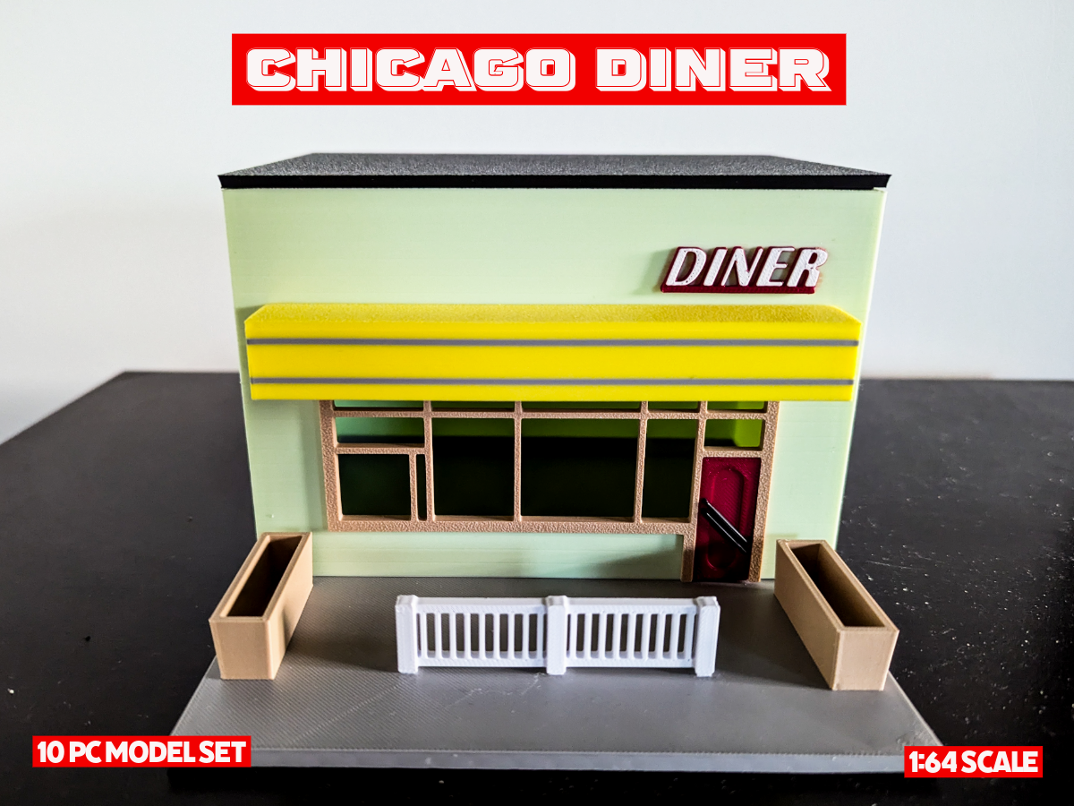 Little Goat Diner Model Set - 1:64 Scale Diorama