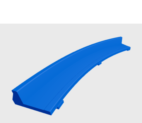 Scalextric R2 45 Outer Barrier Piece