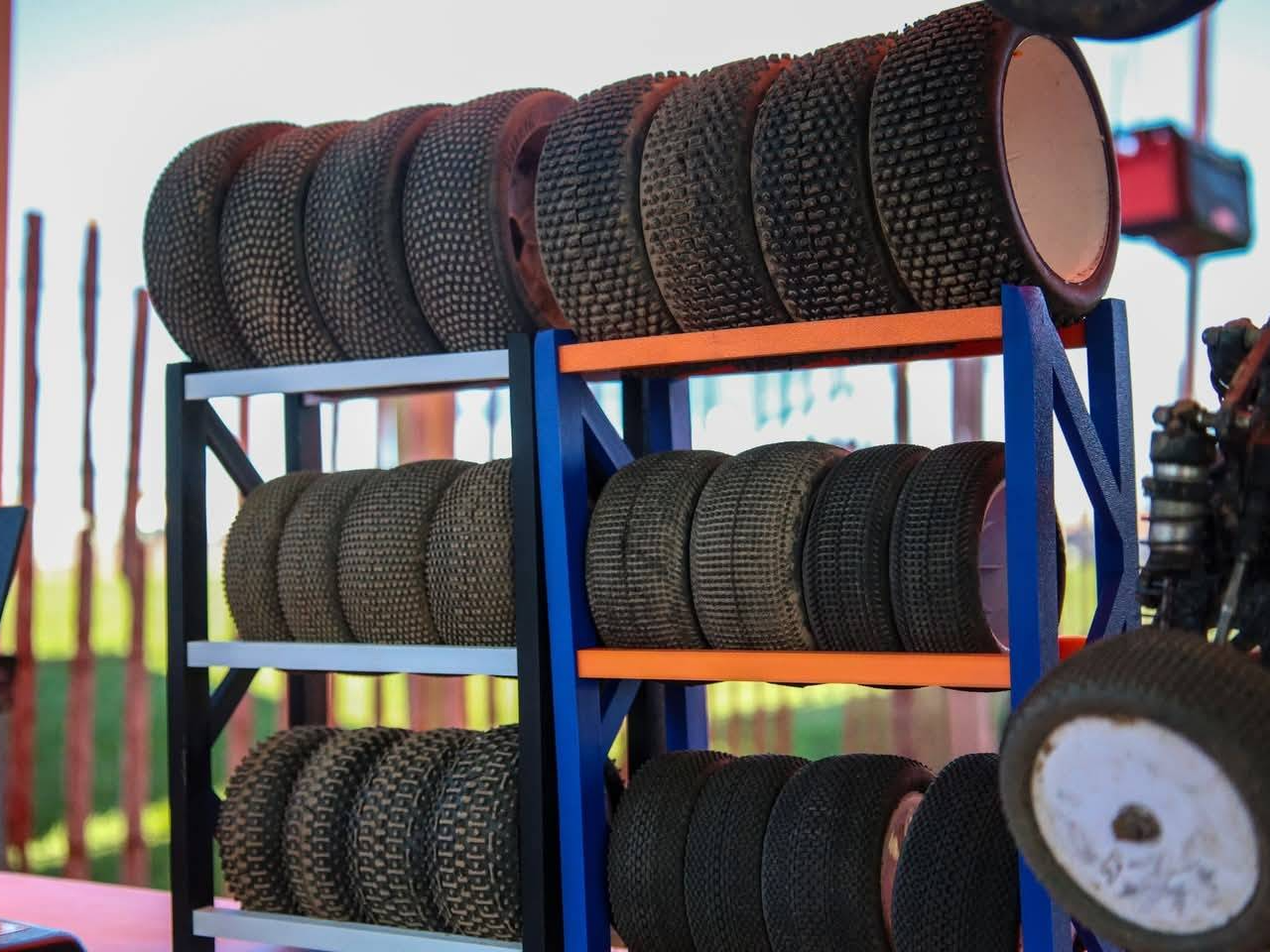 rc car tire rack
