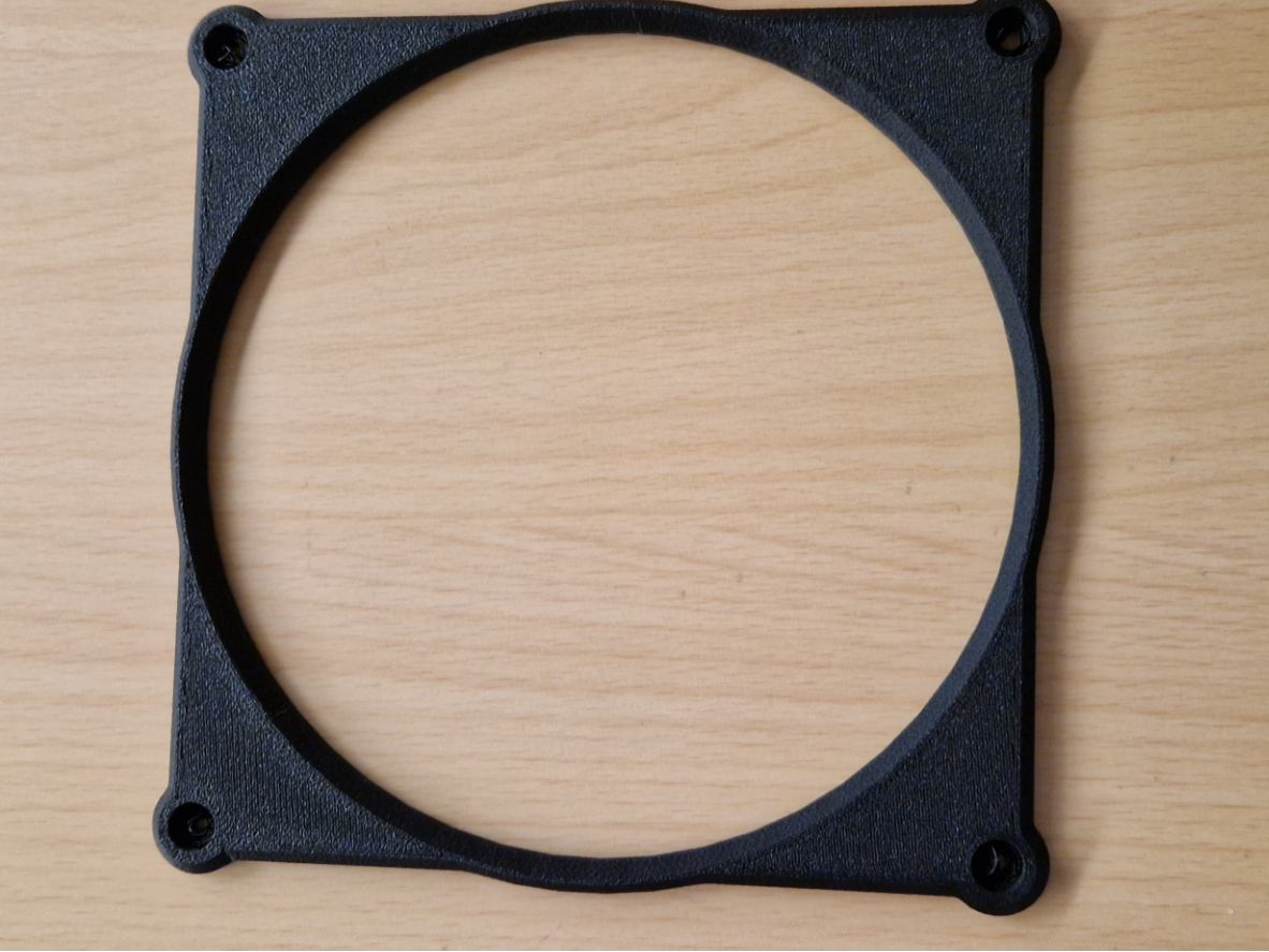 Fan Mount with room for dust filter