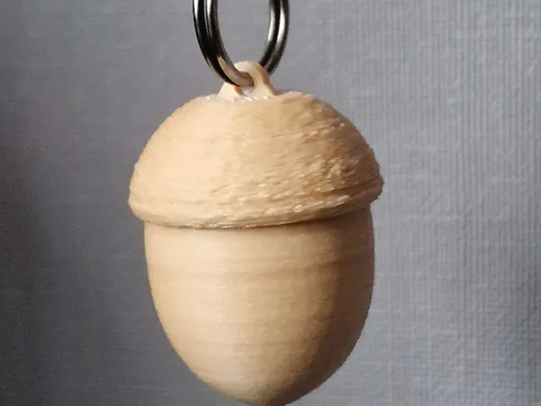 Autumn Acorn Charm Keychain
