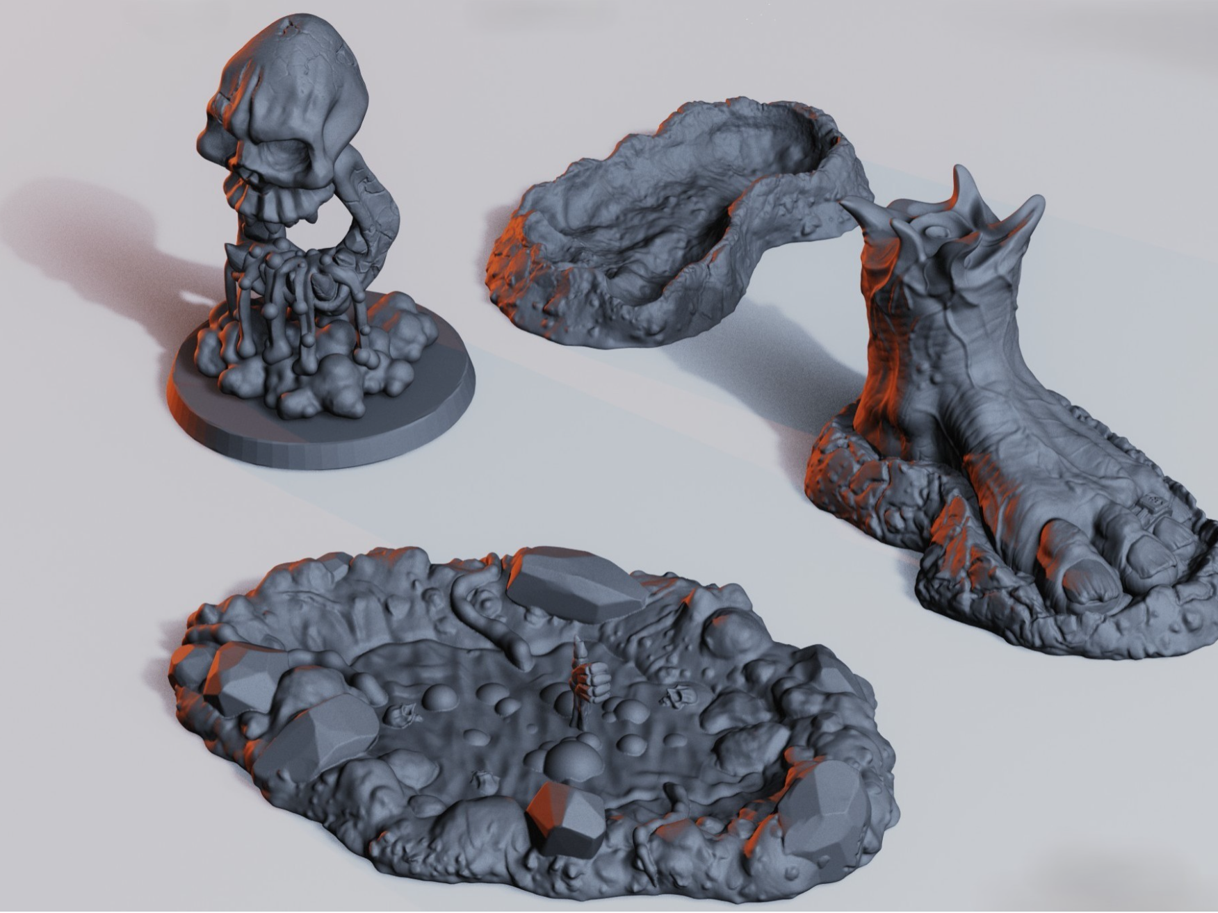 Fantasy Orc terrain – Pre-Supported