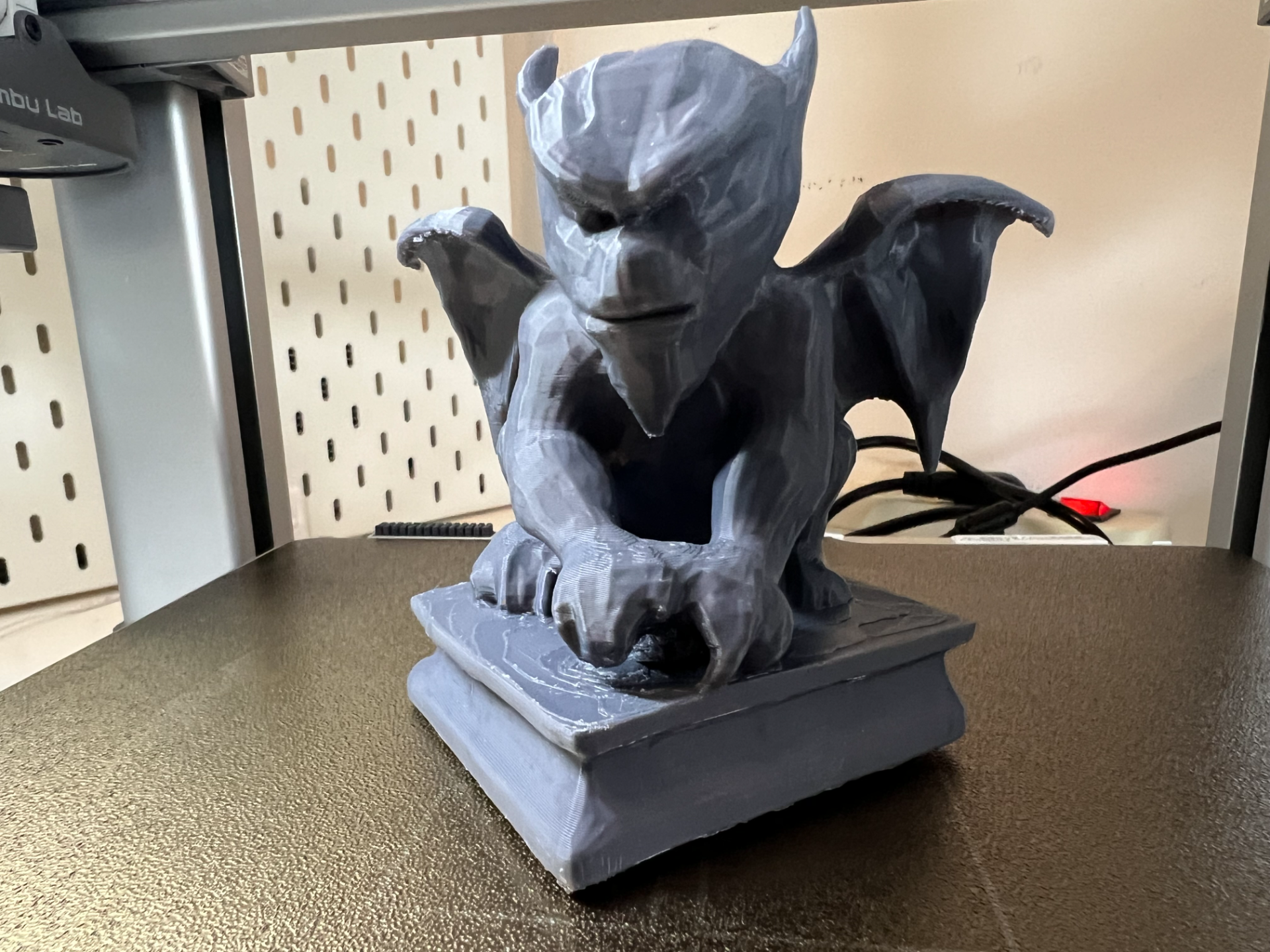 Gargoyle Figure on a Socket – The Sixth Guardian
