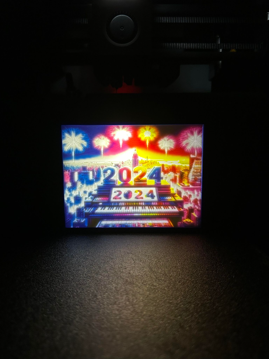 New Year's 2024 celebration Lithophane