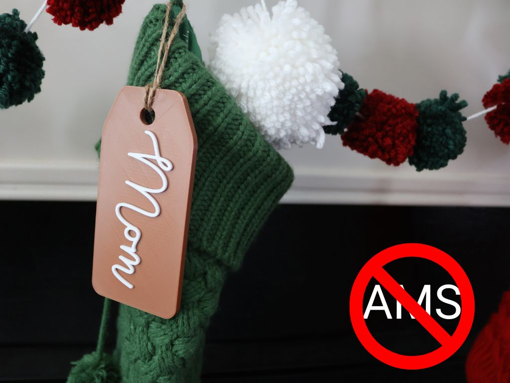 CUSTOMIZABLE Stocking Name Tag