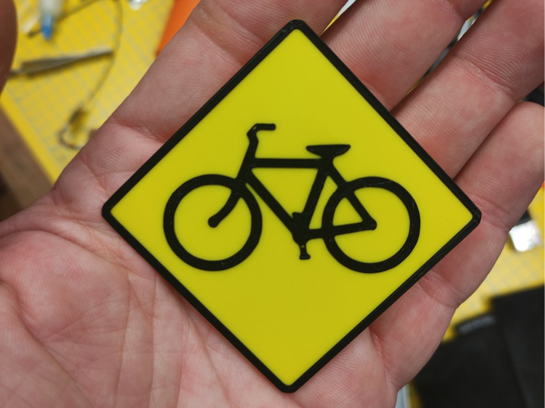 Bicycle roadsign