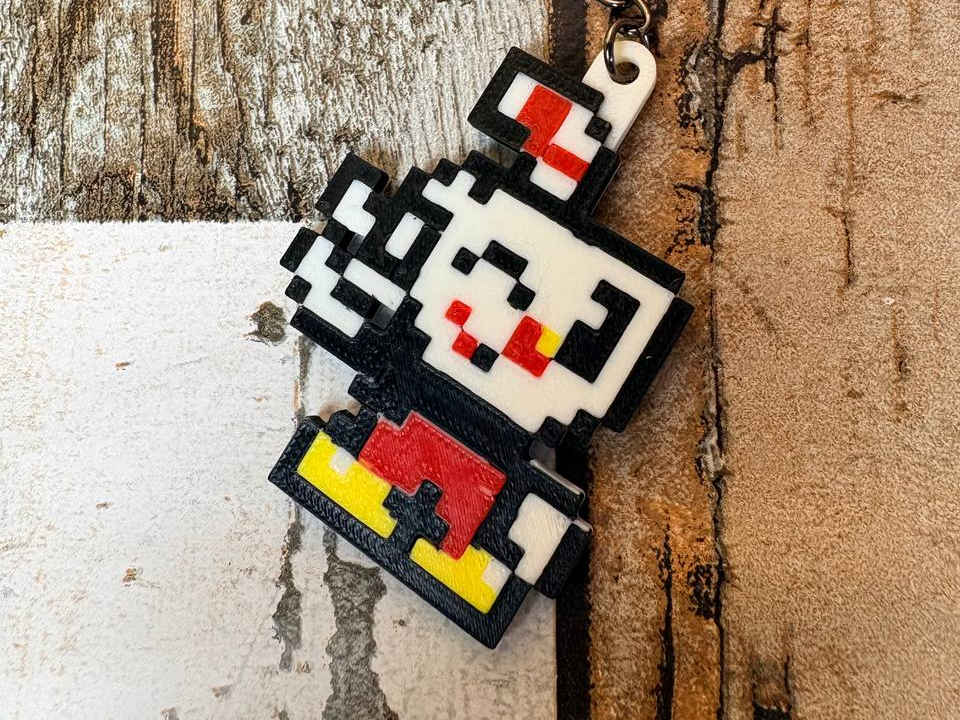 Cuphead Keychain pixel