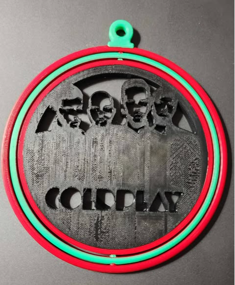 Coldplay Spinning Ornament