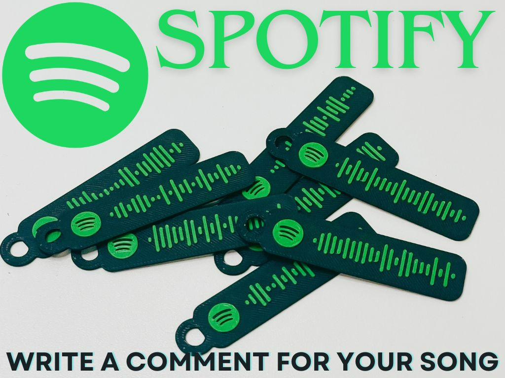 Spotify keychain - Write a comment for your song