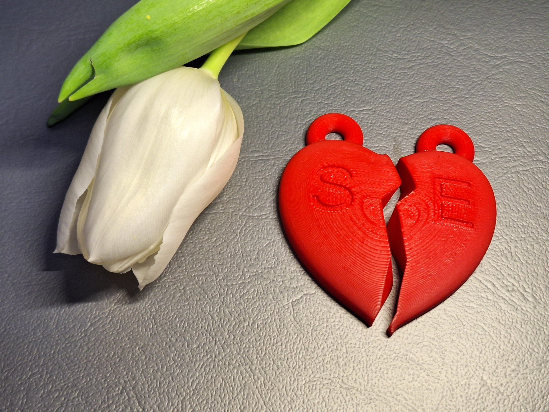 United Heart with initials