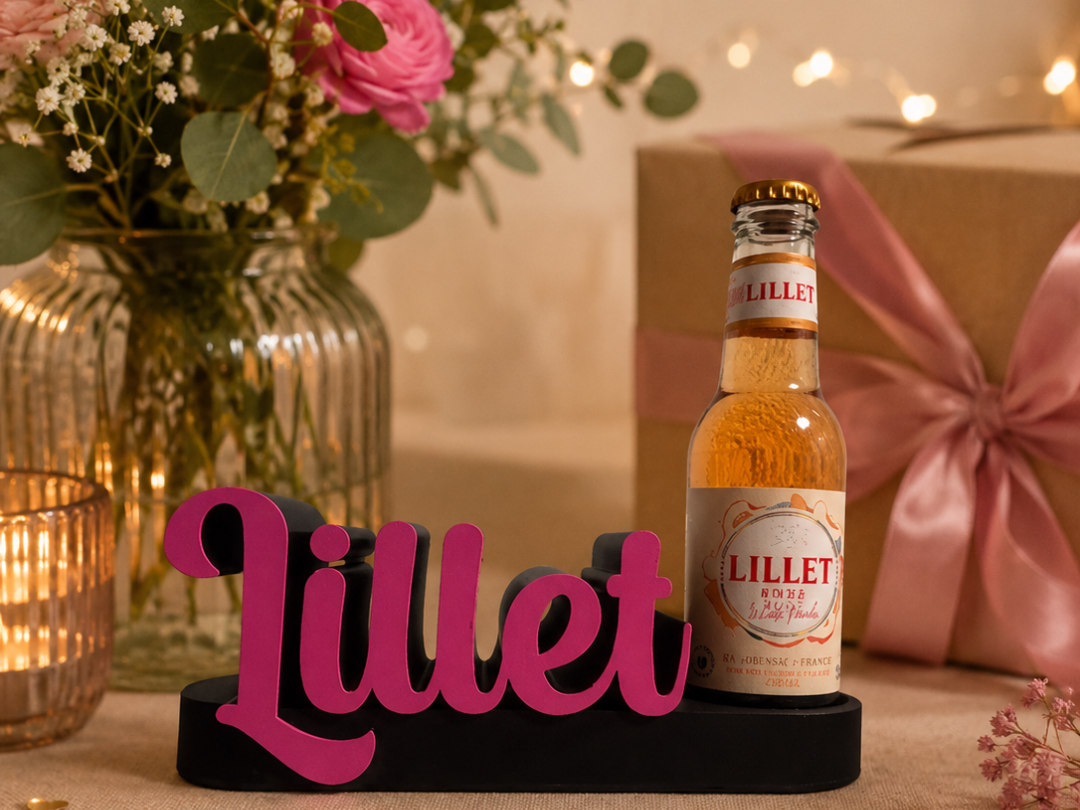 Lillet Love – Geschenkhalter für Mini-Flasche