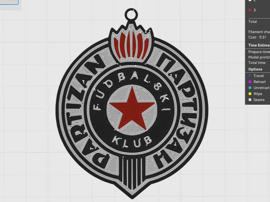Partizan Christmas ornament