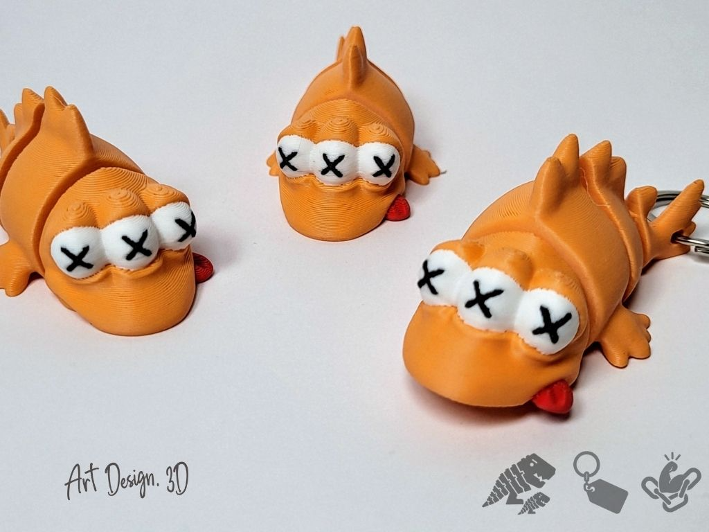 Articulated Dead 3 Eye Fish - Strong Joints