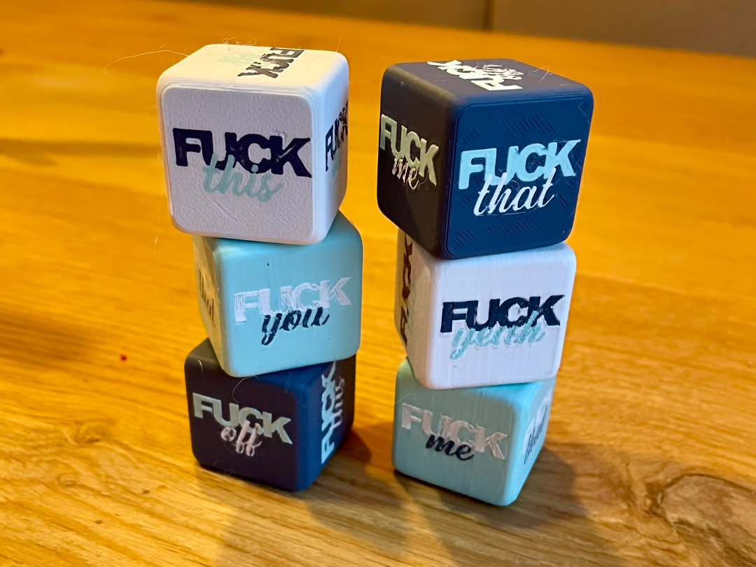 A set of dice to roll when you just don't give a …