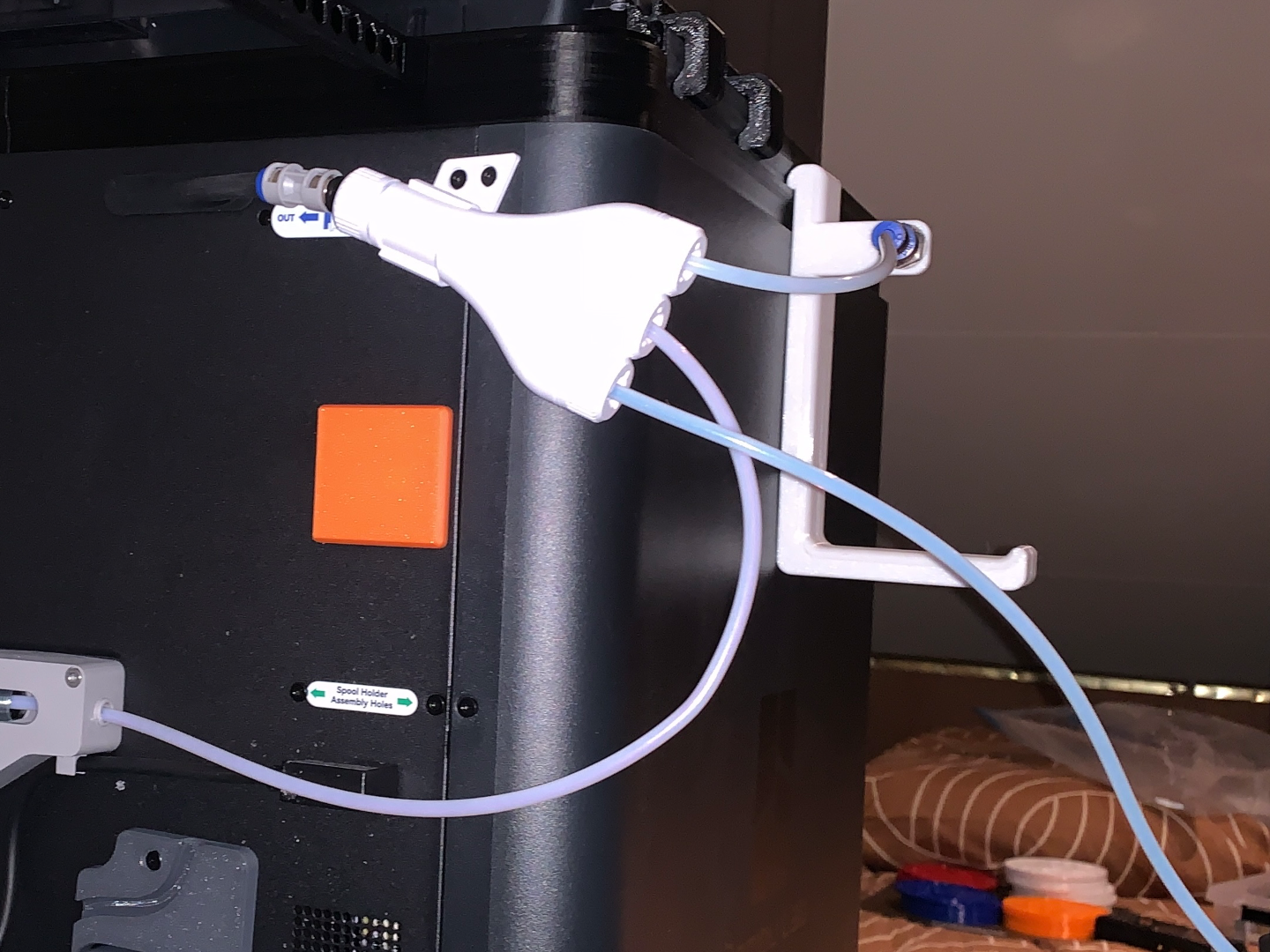 3 way pfte splitter, no hardware