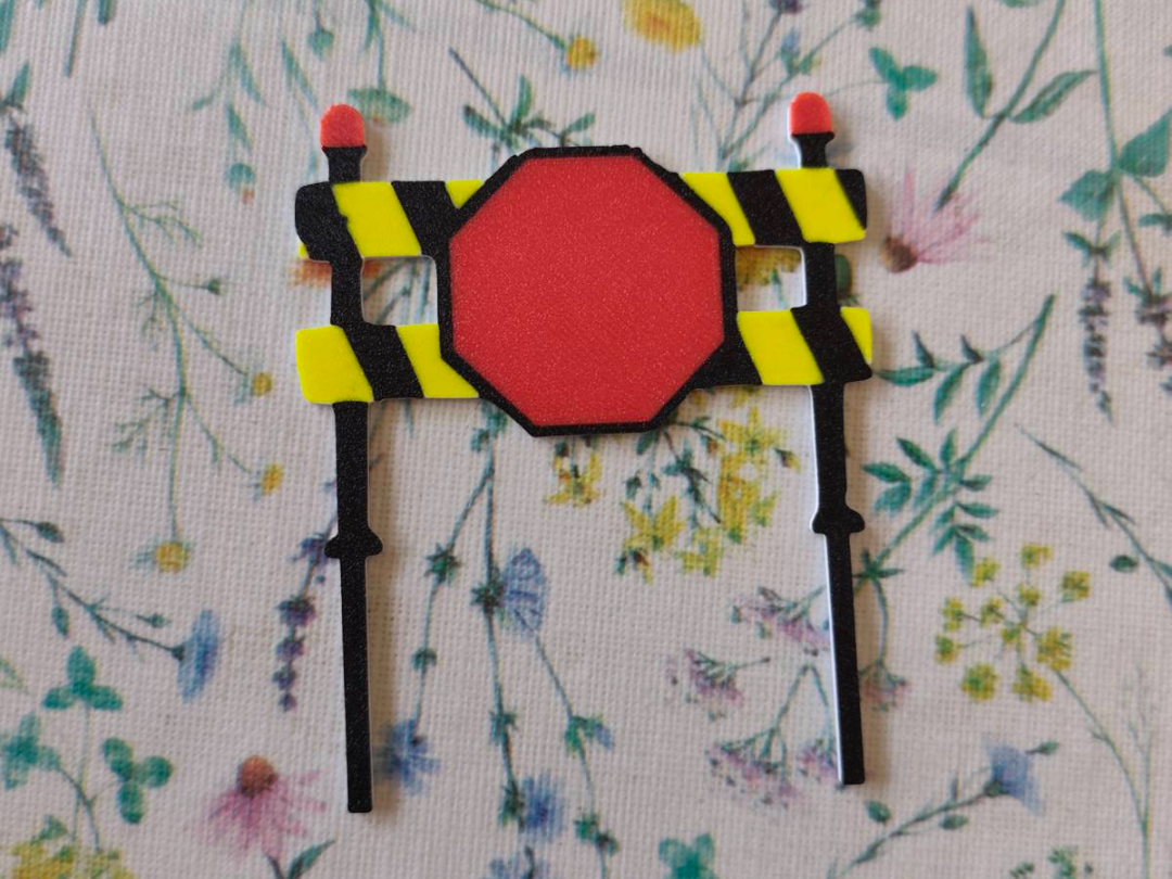 Construction stop sign