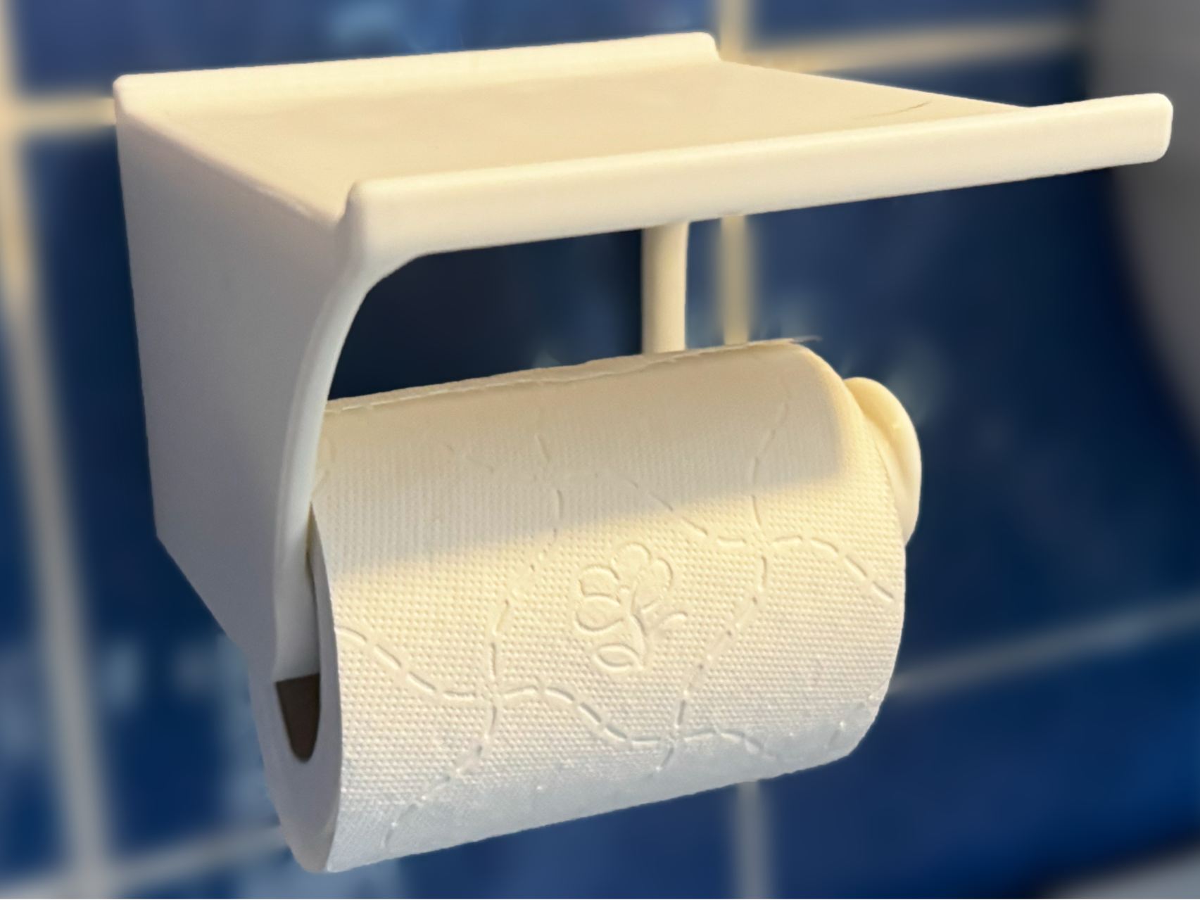 Toilettenpapier Halter mit Ablage