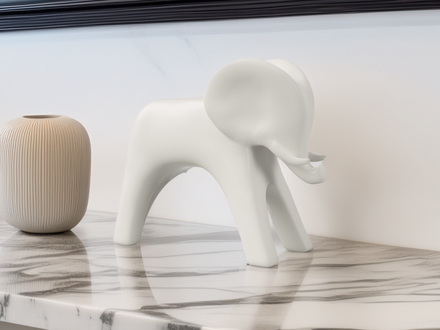 Simple Elephant Sculpture