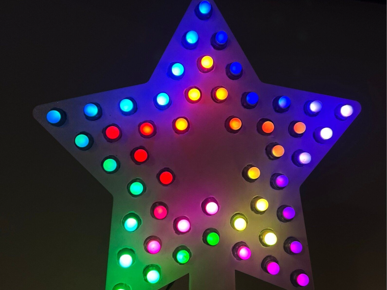 WS2811 Star for Spiral Tree