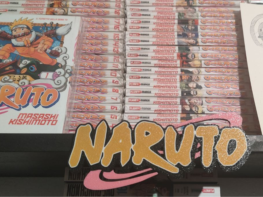 Logo Naruto per mensole o ripiani Ikea Billy