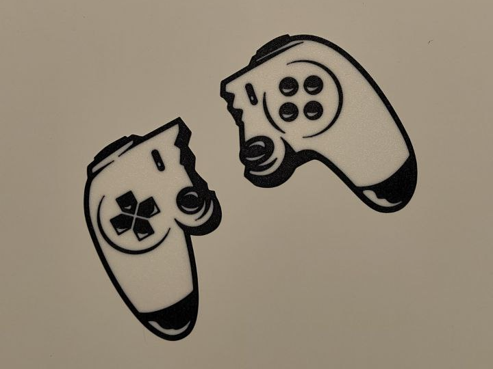 game controller broke wall art