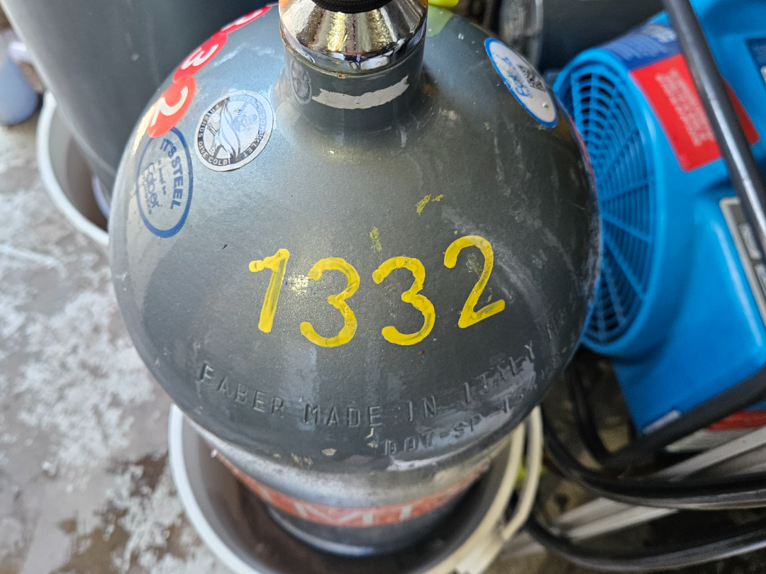 scuba tank number Stencil