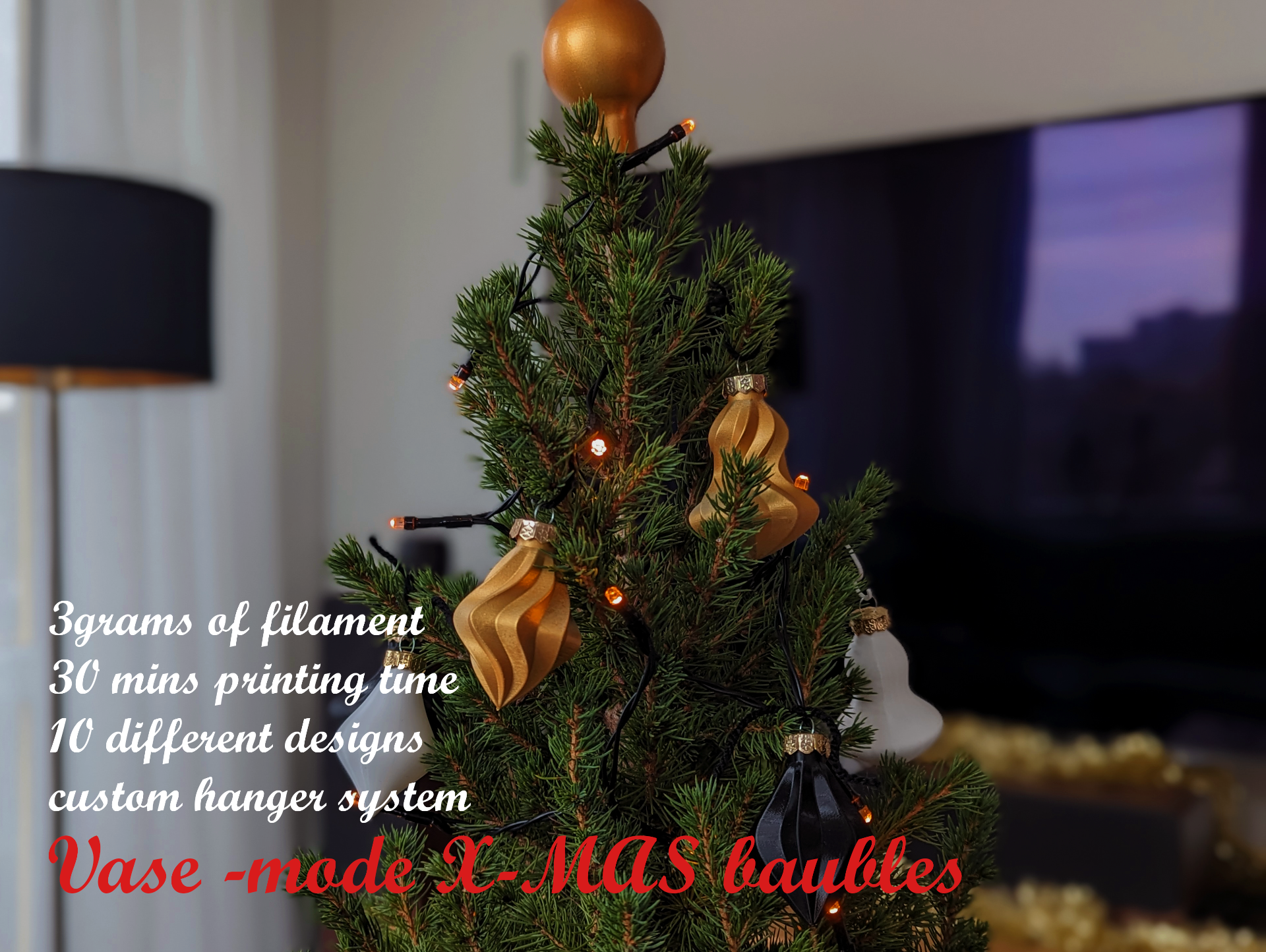 Vase-Mode Christmas Ornaments