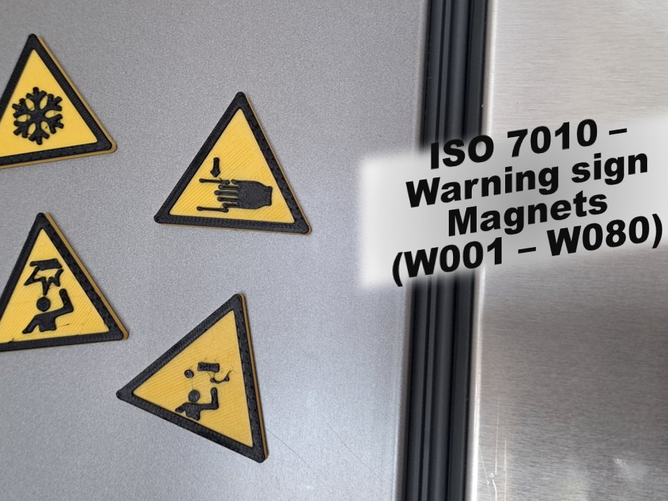Warning Sign Magnets - ISO 7010