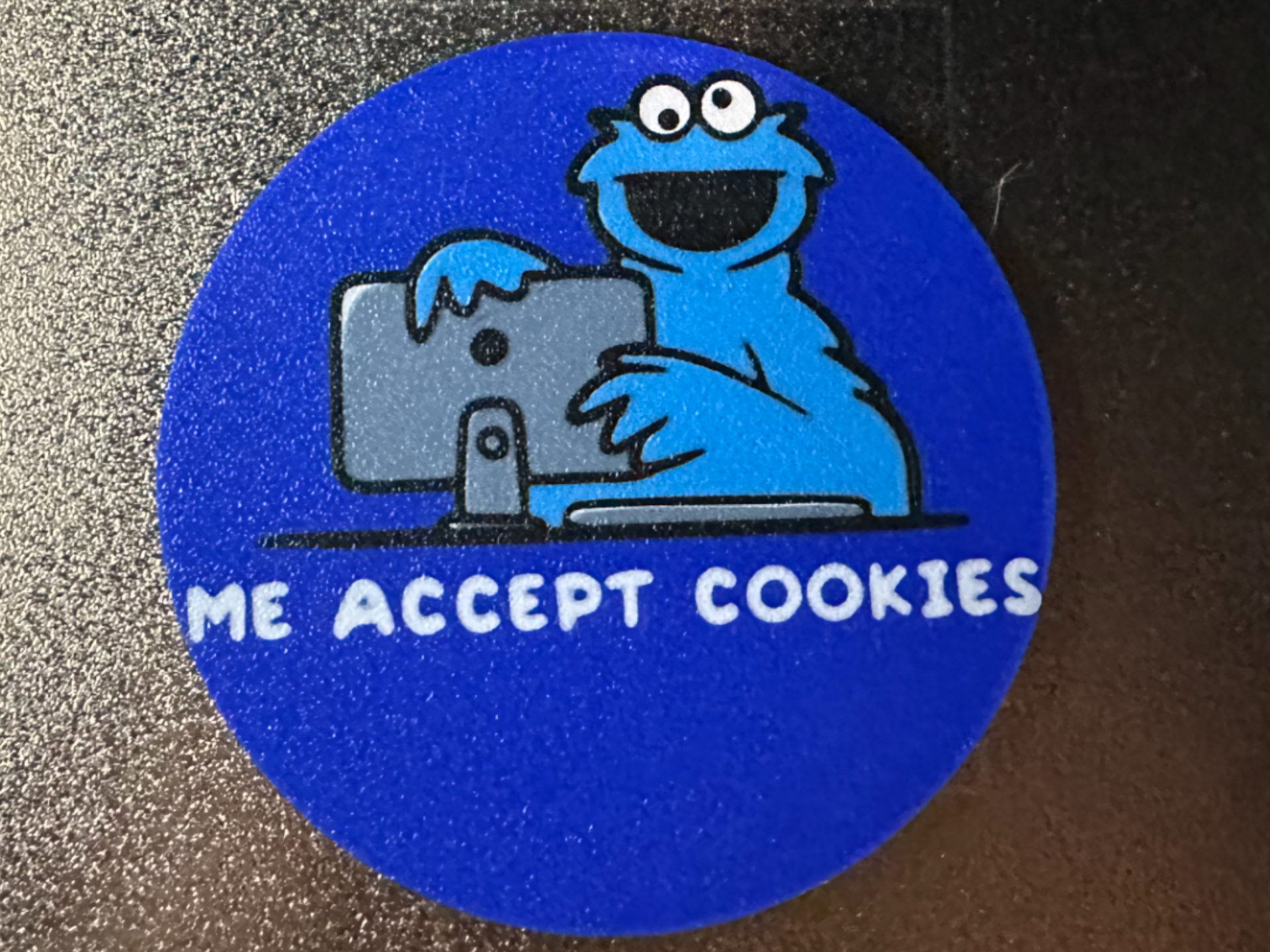 Me Accept Cookies Coaster