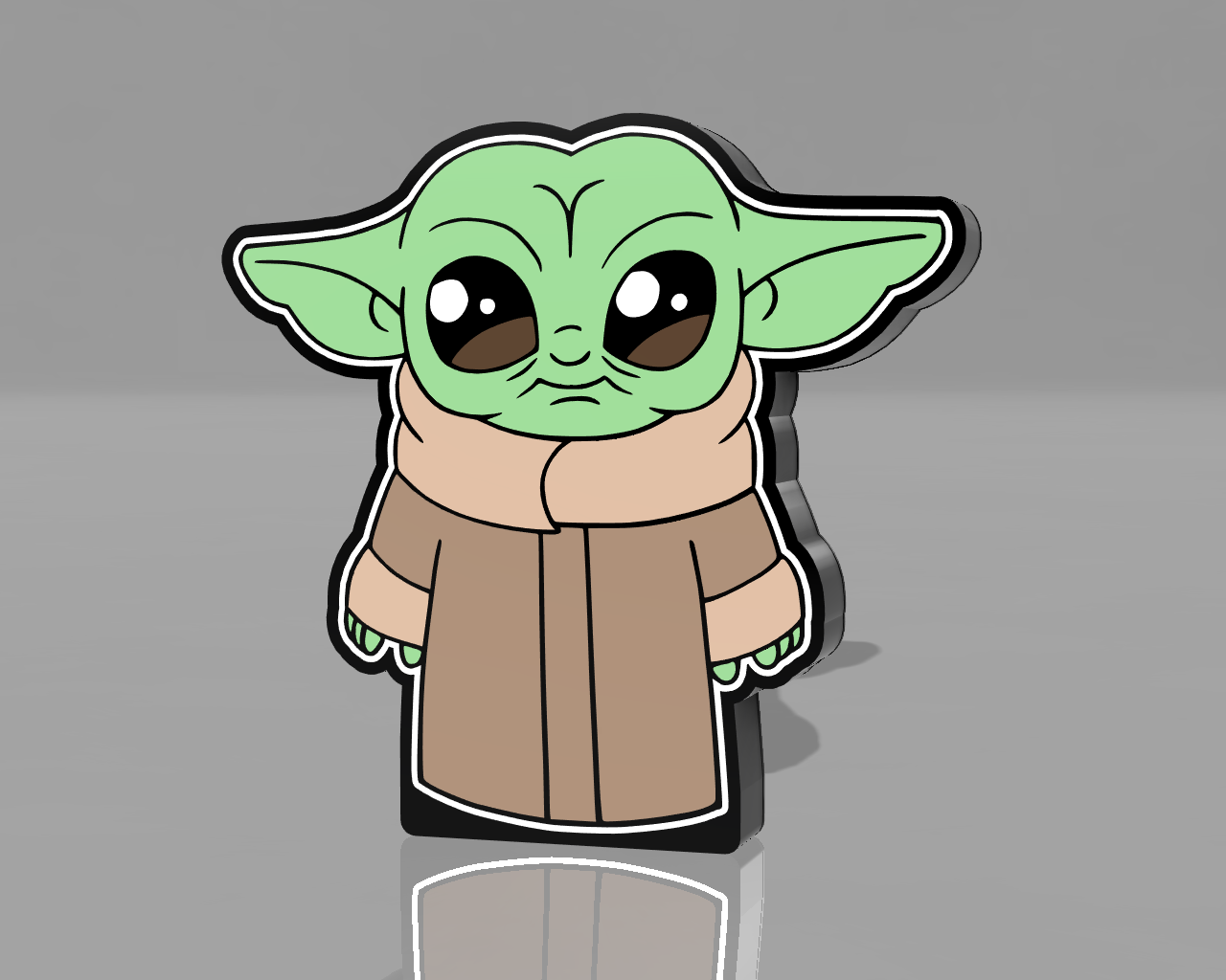 Baby Yoda Lightbox LED