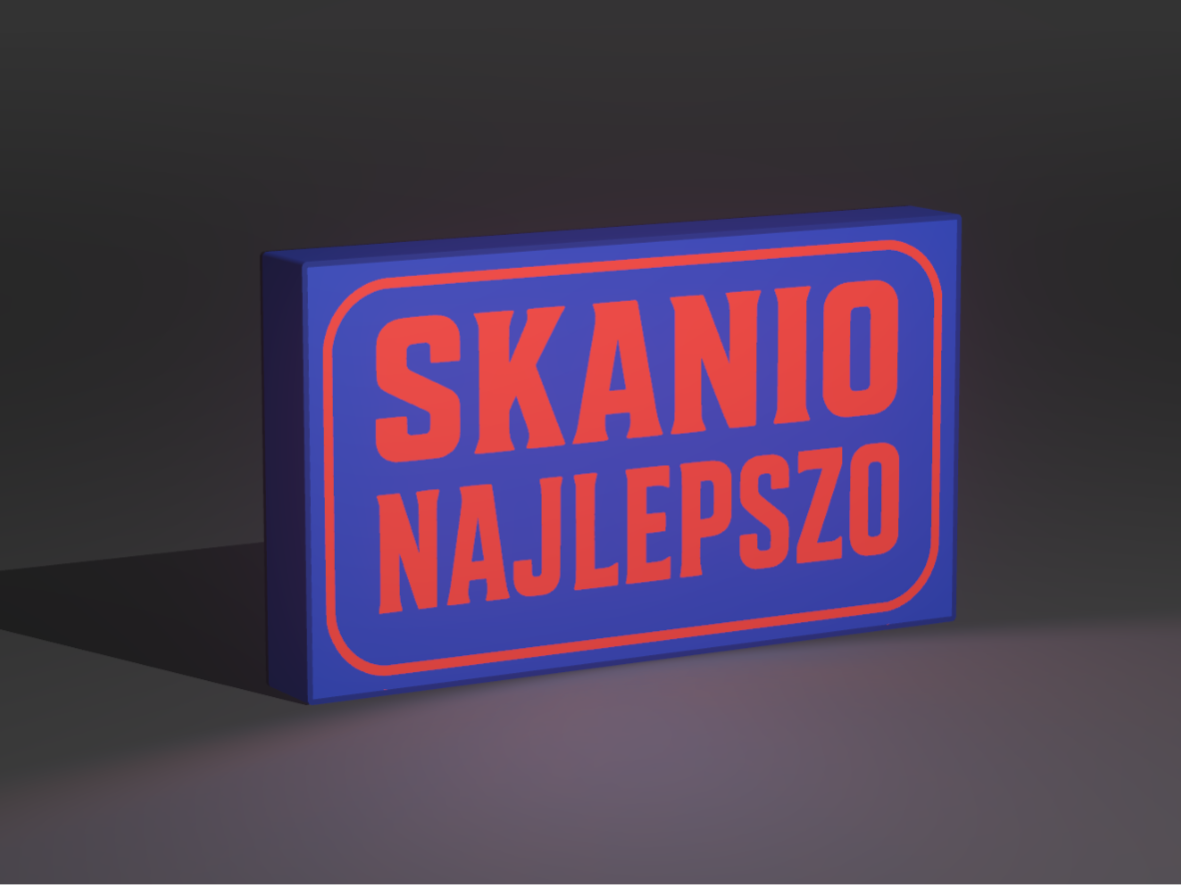 Scania (Skanio najlepszo) funny LIGHTBOX