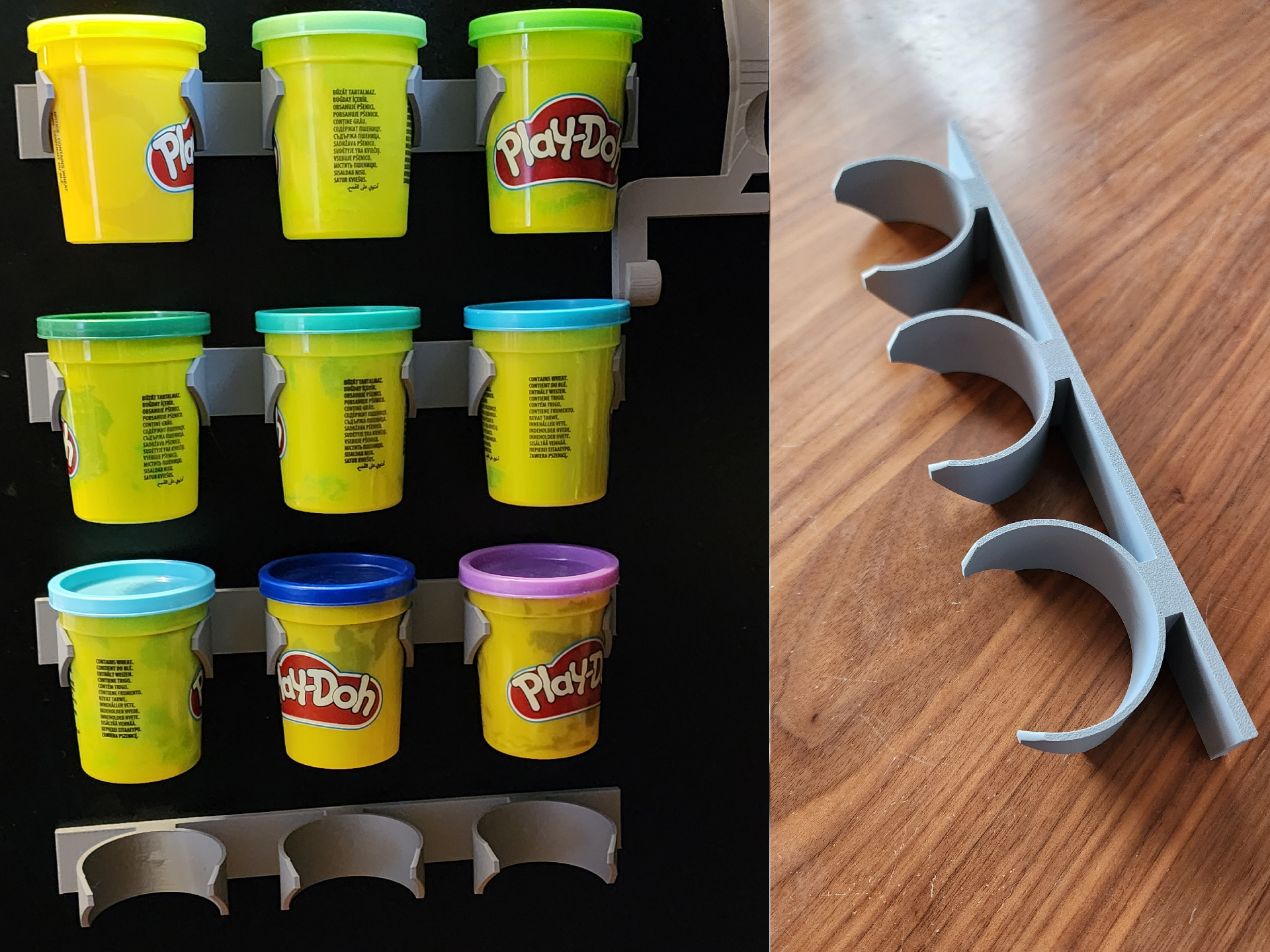 PlayDoh Wall Storage