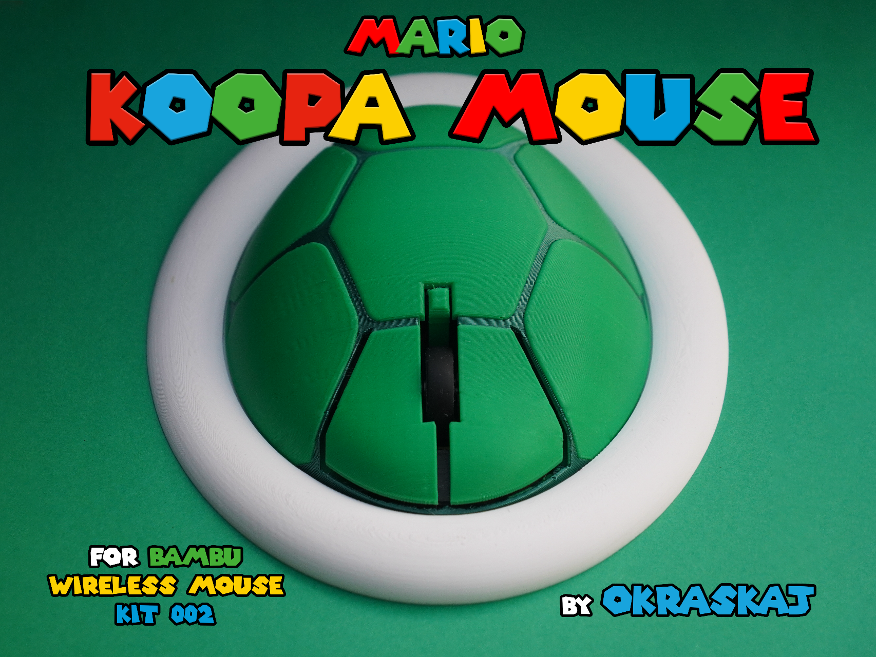 Mario Koopa Shell Case for Wireless Mouse 002
