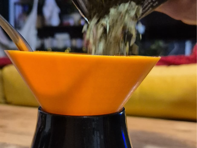 funnel yerba mate