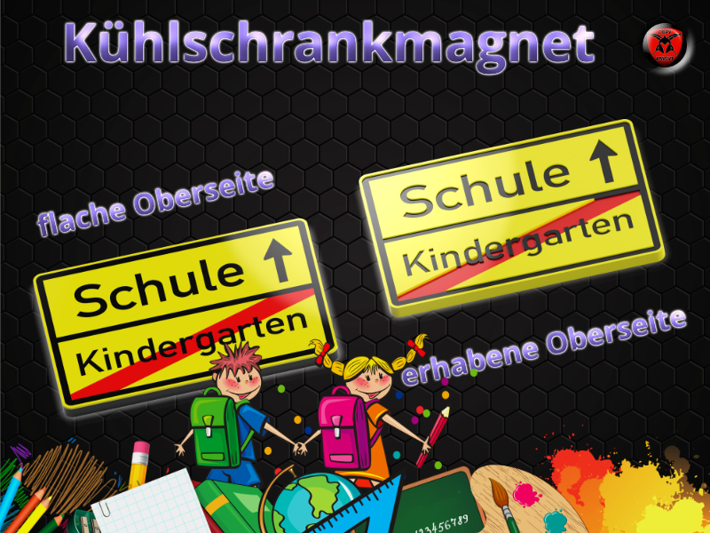 Kindergarten Schule Ortsausgangsschild Schulanfang