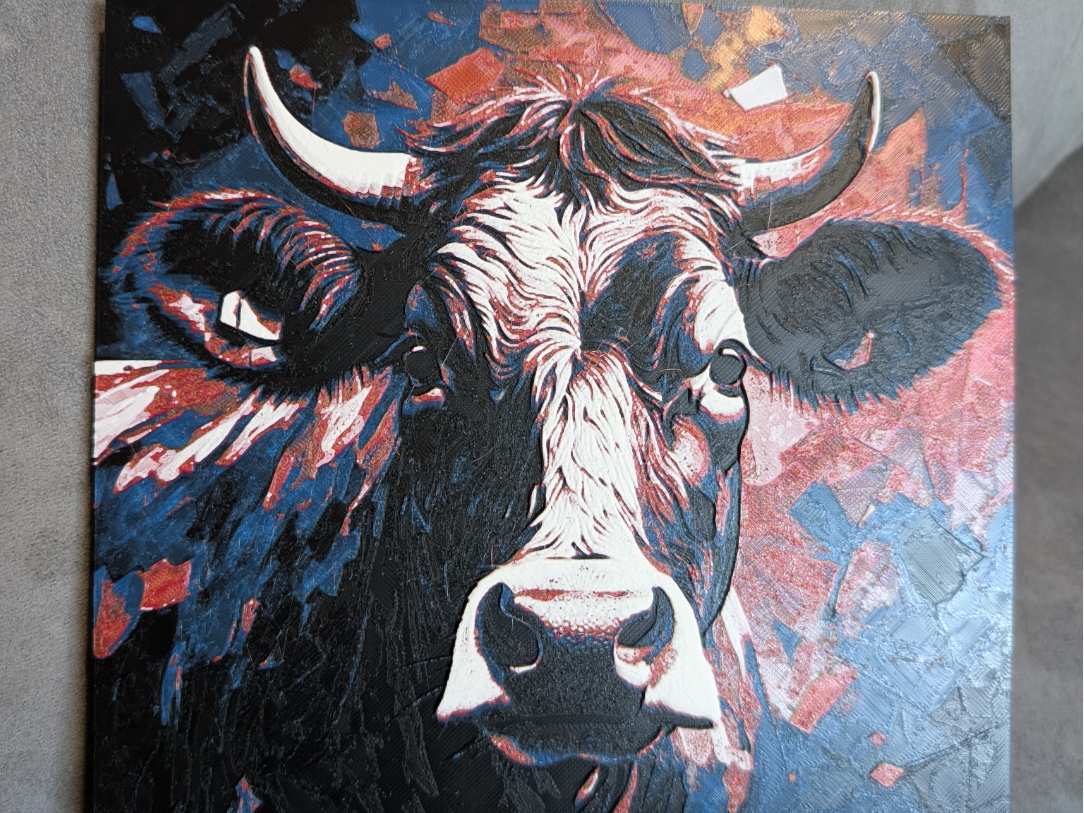 Abstract Realism Moo Cow HueForge